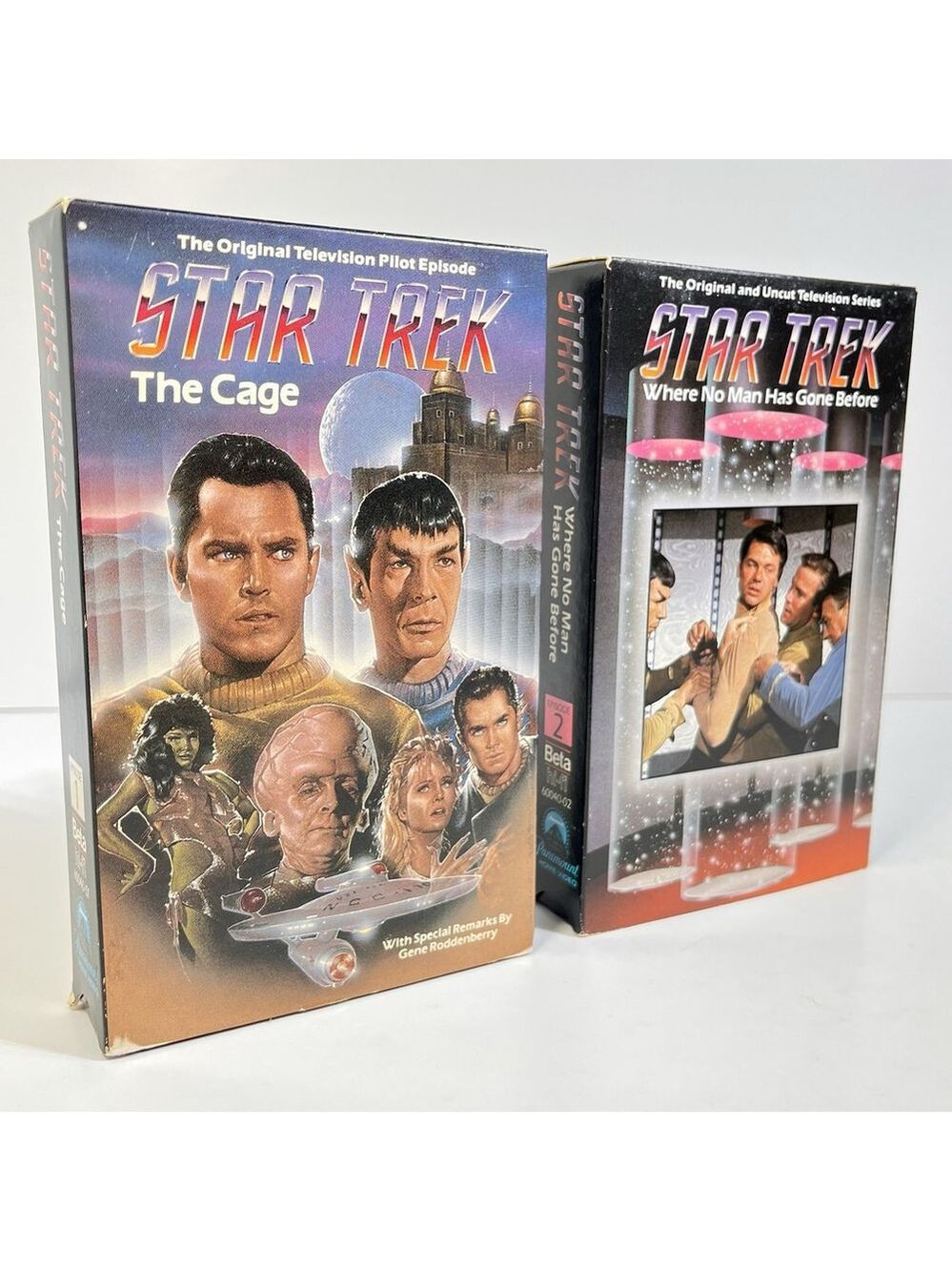 1966 Star Trek Episode 1-2 / The Cage ( Original TV Pilot Episode ) Betamax USA